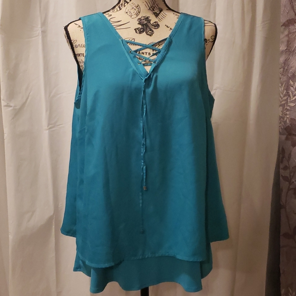 Green Tank top/blouse